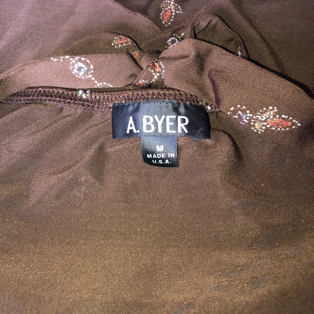 A. Byer  Glittered Floral decorated Halter Top - Picture 9 of 9